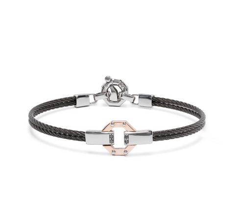 18kt rose gold diamond bracelet